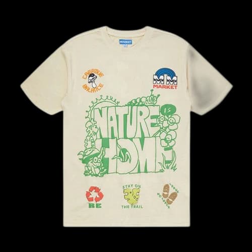 Market Nature Is Home T-Shirt 'Ecru'