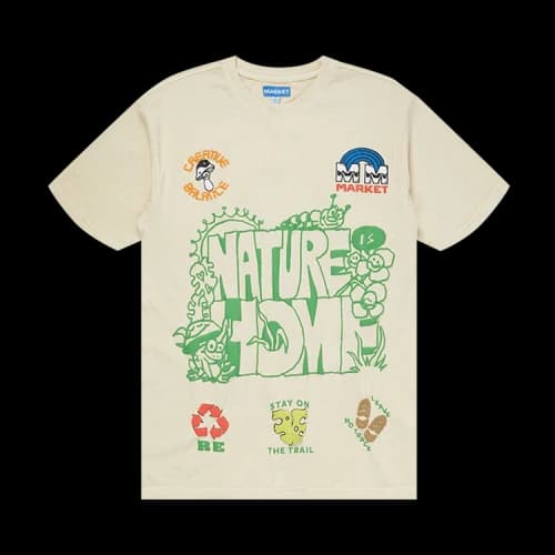 Market Nature Is Home T-Shirt 'Sand'