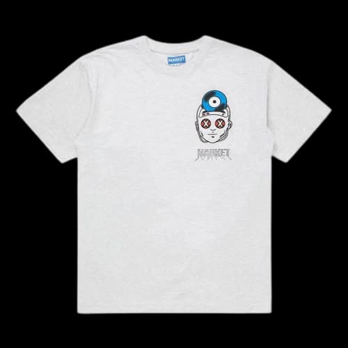Market Smiley Hackers Tee 'Ash Grey'