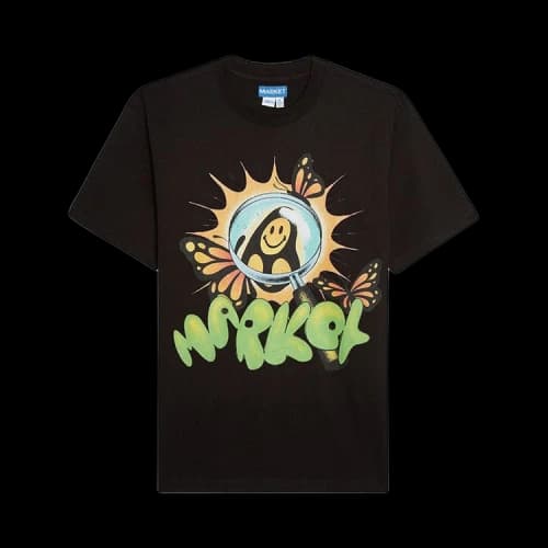 Market Smiley Through The Looking Glass T-Shirt 'Black'