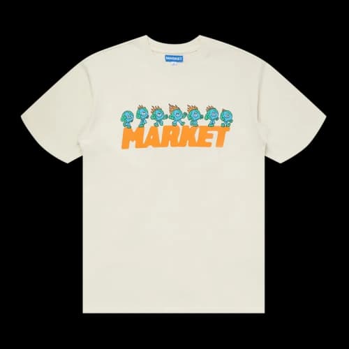 Market Keep Going T-Shirt 'Ecru'