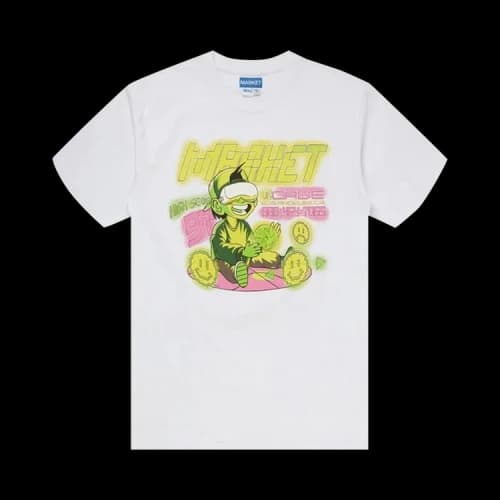 Market Smiley High Score T-Shirt 'White'