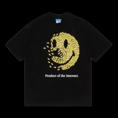 Market Smiley Product Of The Internet T-Shirt 'Black'