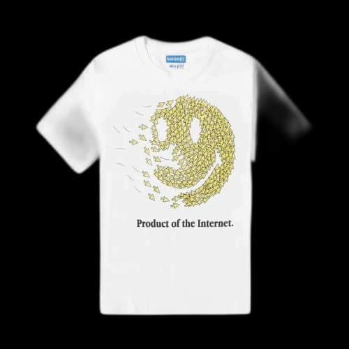 Market Smiley Product Of The Internet Tee 'White'