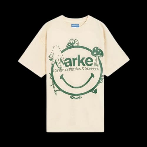 Market Smiley Arts & Sciences T-Shirt 'Ecru'