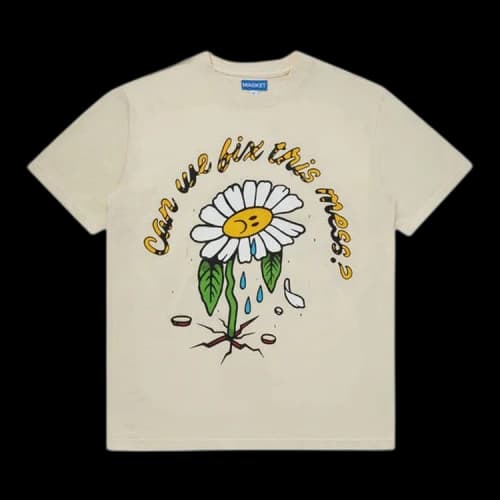 Market The Roots T-Shirt 'Ecru'