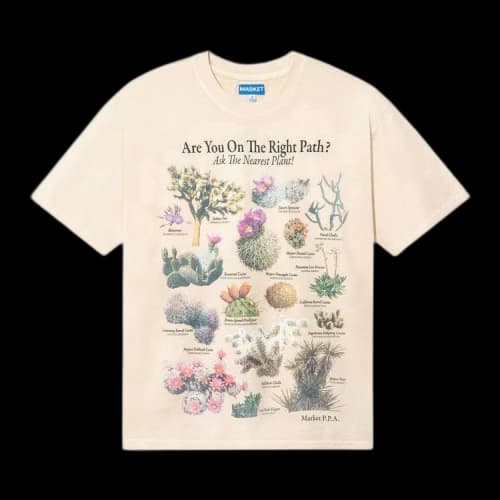 Market Right Path T-Shirt 'Ecru'