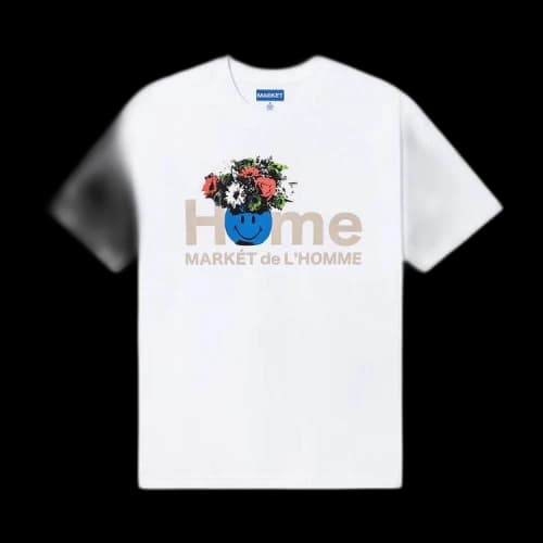 Market Smiley Market De L'Homme T-Shirt 'White'