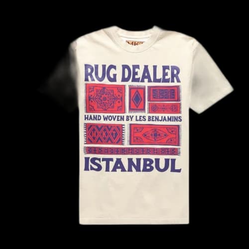 Market Rug Dealer Istanbul T-Shirt 'Cream'