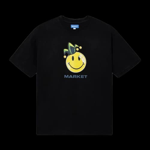 Market Smiley Fool T-Shirt 'Black'