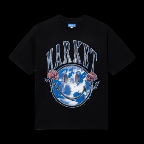 Market Smiley Reflect T-Shirt 'Black'
