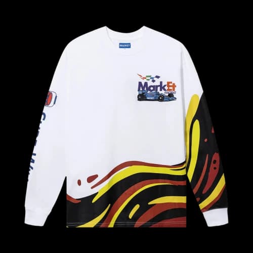 Market Paint Dept Long-Sleeve T-Shirt 'White'