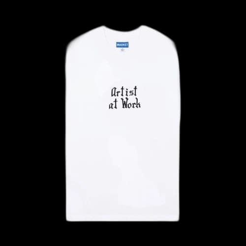 Market Artist At Work T-Shirt 'White'