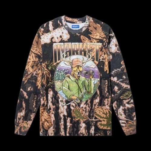 Market Big Buck Hunter Long-Sleeve T-Shirt 'Camo'