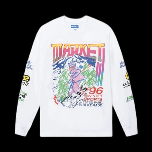Market Below Zero Long-Sleeve T-Shirt 'White'