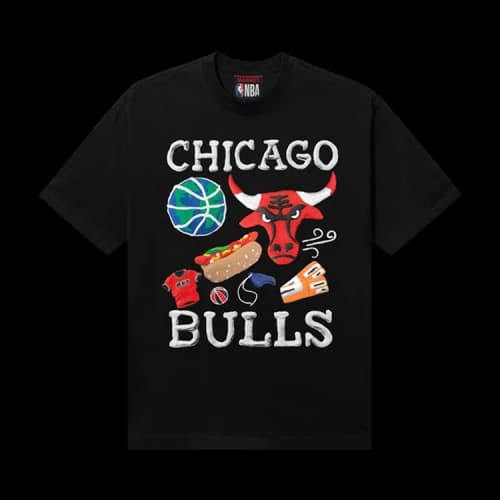 Market x NBA Bulls T-Shirt 'Black'