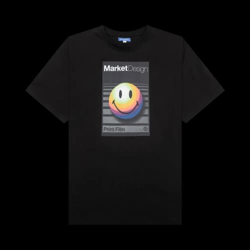 Market Smiley Analogue T-Shirt 'Black'