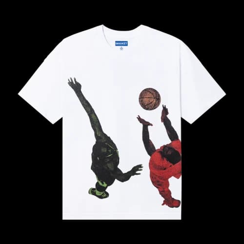 Market Jump Ball T-Shirt 'White'