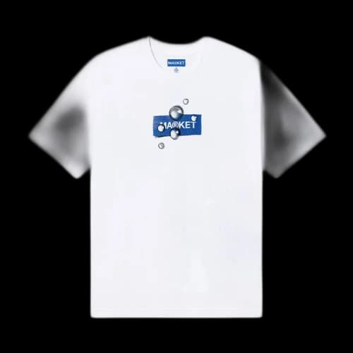Market Damask T-Shirt 'White'