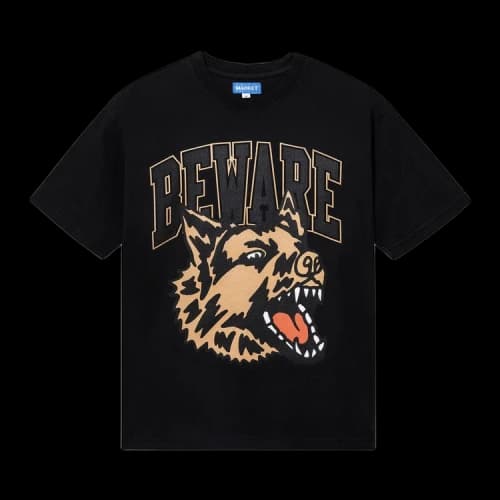 Market Classic Beware T-Shirt 'Washed Black'