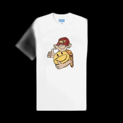 Market Smiley Friendly Game T-Shirt 'White'
