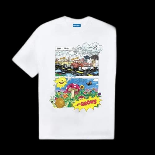 Market April Showers T-Shirt 'White'