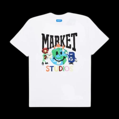 Market Smiley Studios T-Shirt 'White'