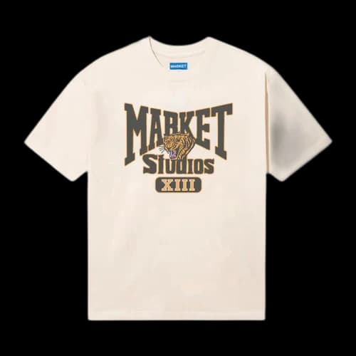 Market Studios T-Shirt 'Ecru'