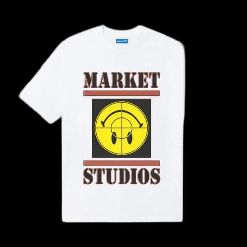 Market Smiley Focus T-Shirt 'White'