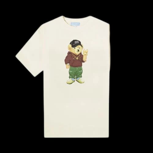 Market Peace Bear T-Shirt 'Ecru'