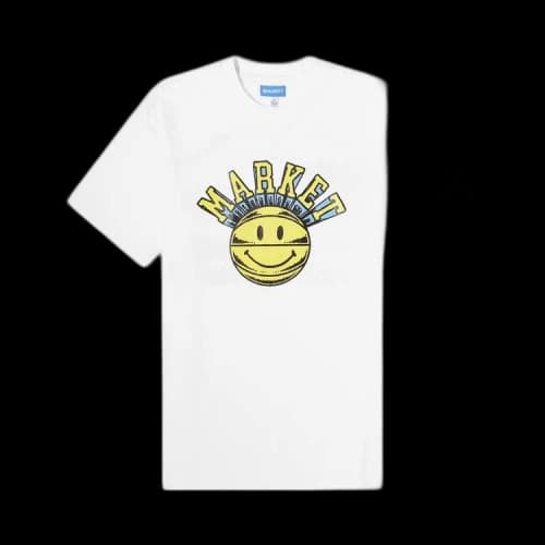 Market Smiley Hoops T-Shirt 'White'
