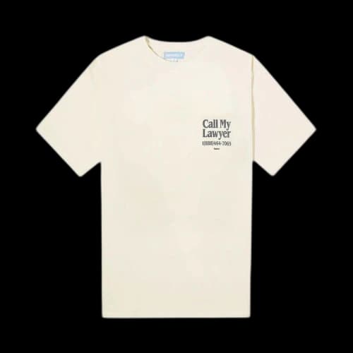 Market Call My Lawyer T-Shirt 'Ecru'