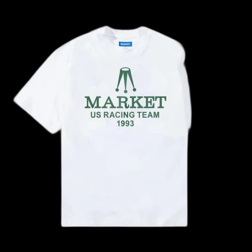 Market Relax Team Racing T-Shirt 'White'