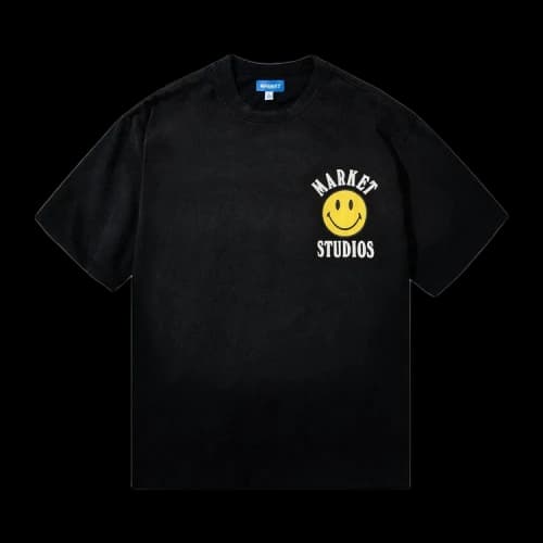Market Smiley Lockup T-Shirt 'Black'