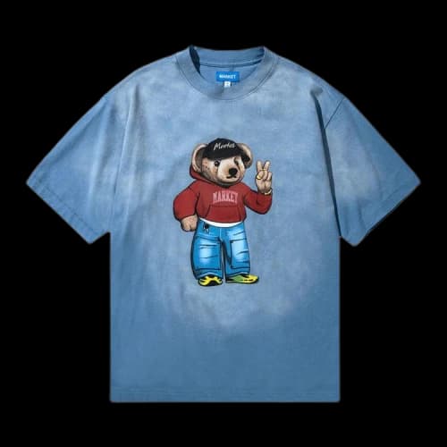 Market Fit Check Bear T-Shirt 'Blue'