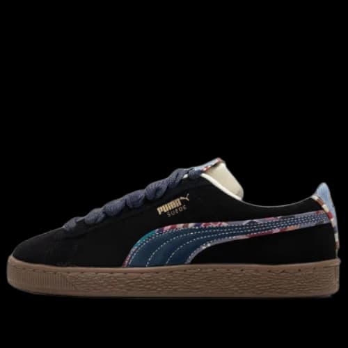 PUMA Suede Bz Emb 'Black Navy Marzipan Light Blue'