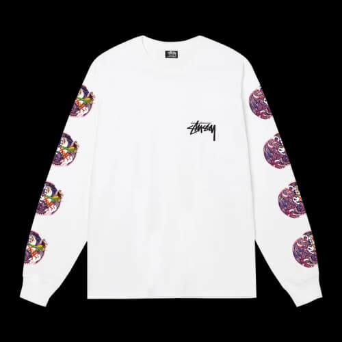 Stussy Confrontation Long-Sleeve Tee 'White'