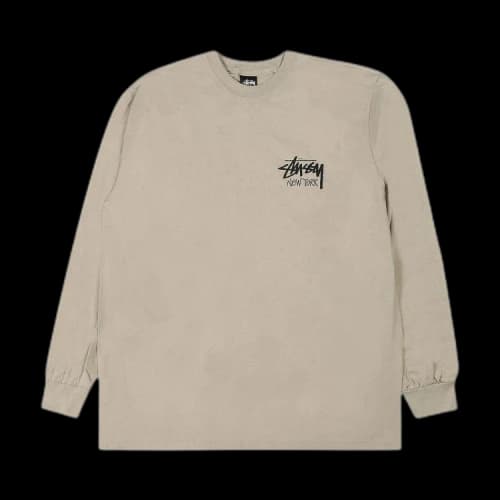 Stussy Stock New York Long-Sleeve Tee 'Khaki'