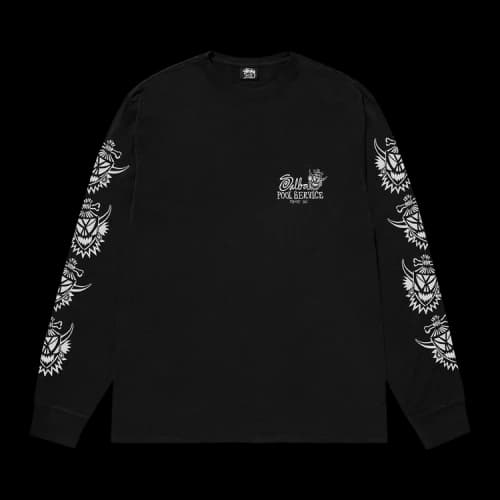Stussy Witch Doctor Long-Sleeve Tee Pigment Dyed 'Black'