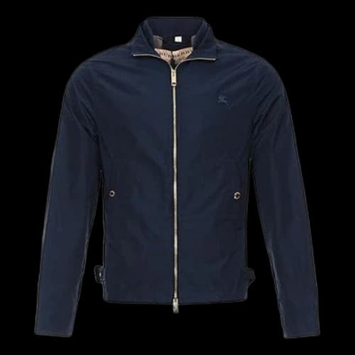 Burberry Waterproof Zipper Pilot Jacket Male Blue