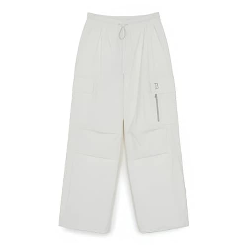 MLB Boston Red Sox Wide Leg Woven Cargo Pants 'White'