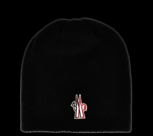 Moncler Grenoble Logo Wool Beanie 'Black' (Women's)