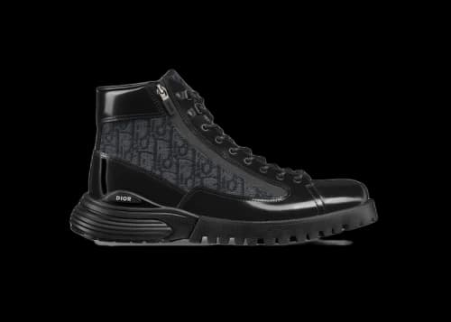 Dior Combat Ankle Boot Black