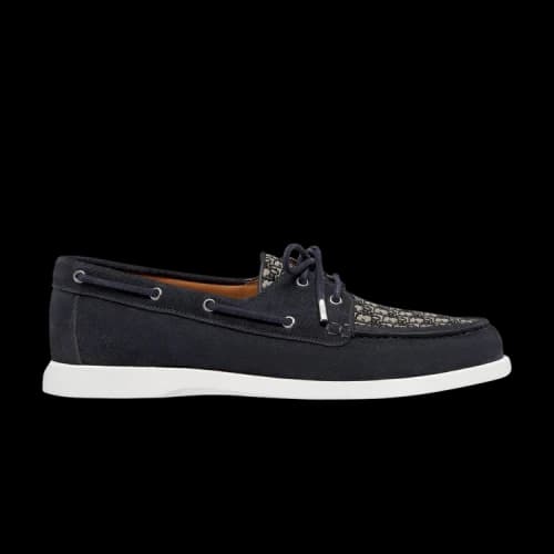 Dior Granville Boat 'Dior Oblique - Navy Blue'