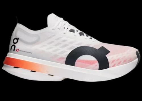 On Running Cloudboom Strike White Black Orange