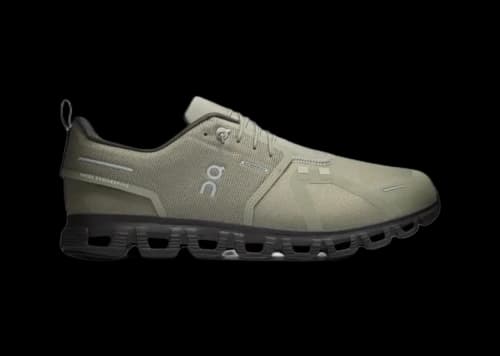 On Mens Cloud 6 Waterproof Sneakers Olive/Espresso
