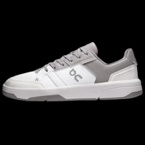 On The Roger Clubhouse Tennis Shoes Men's White Gray