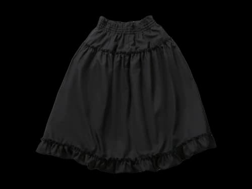 Comme des Garcons Black Vintage Lace Trim Skirt Black