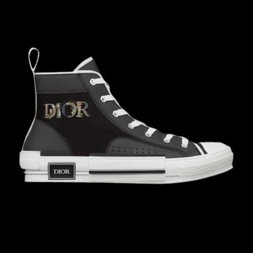 Dior B23 High 'Black Flowers Embroidery'