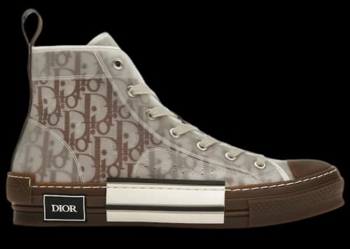Dior B23 High Top Coffee White Dior Oblique